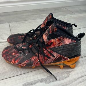 ADIDAS Freak X Kevlar Mid Black Orange Football Cleats